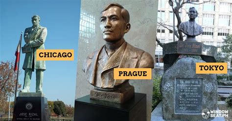 Photos of Jose Rizal Monuments in the World .